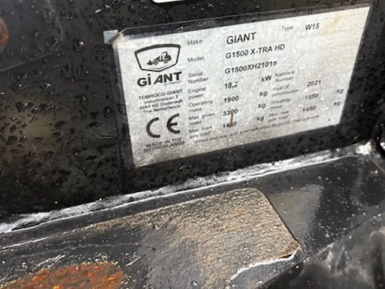 Billede 5 - Giant G1500 HD 3. OG 4. FUNKTION FØRT FREM. SKOVL OG GAFLER