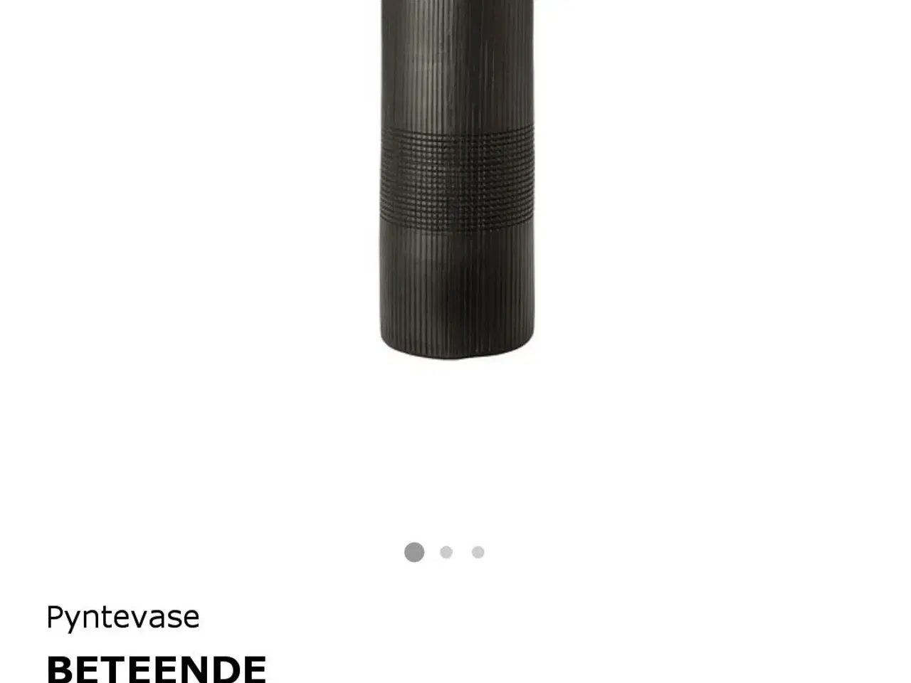 Billede 2 - Stor, sort vase fra IKEA