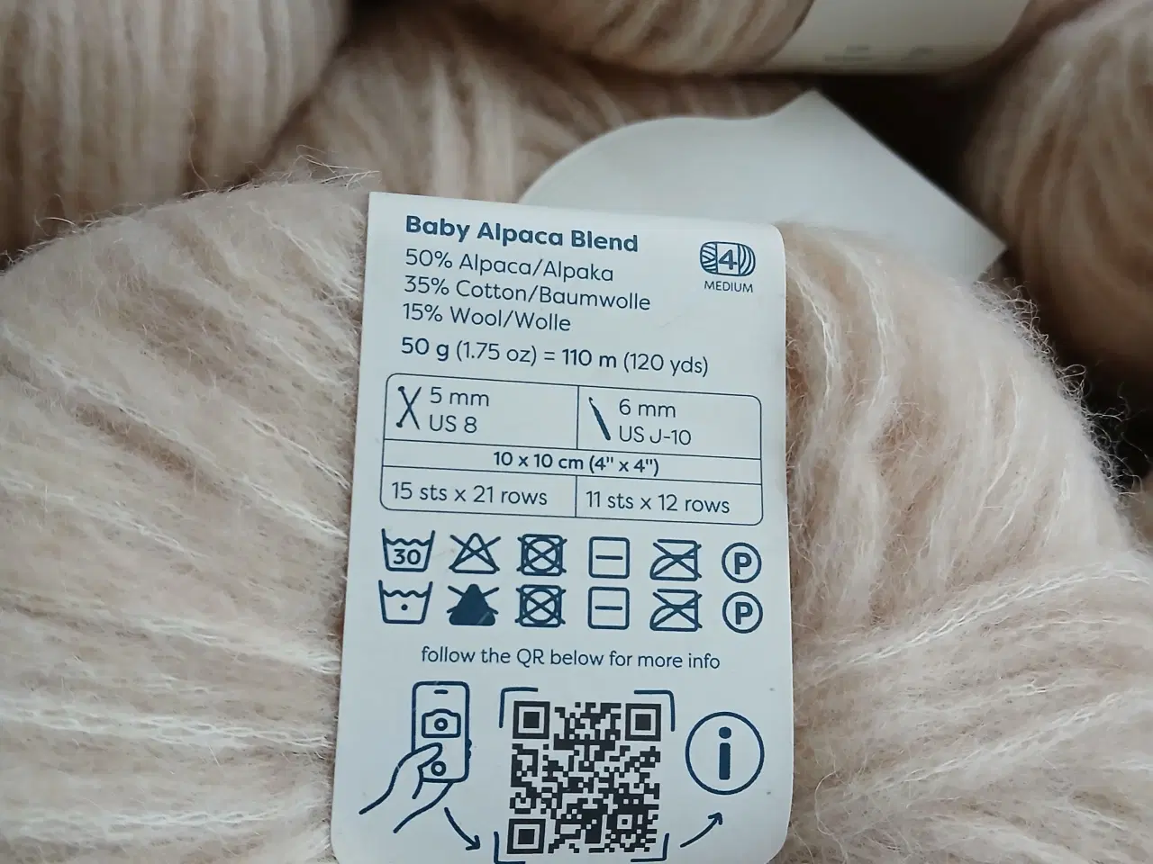 Billede 2 - 10 ngl Baby alpaka blend