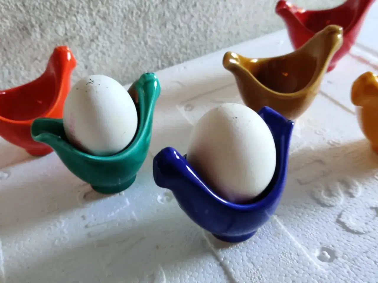 Billede 4 - Æggebægre retro i keramik
