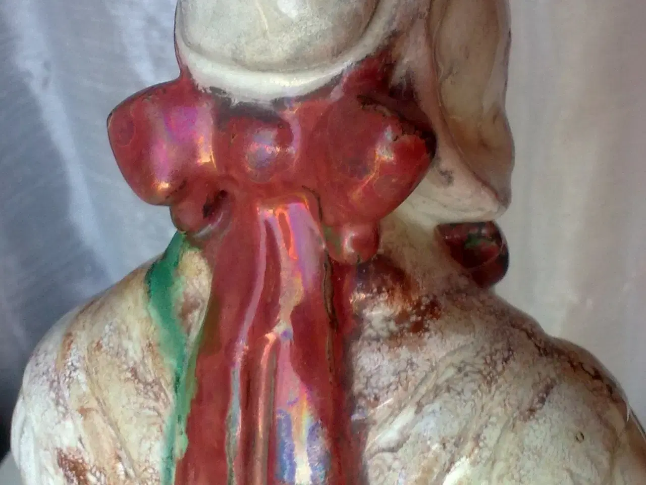 Billede 8 - Sokkel stempler gl. høj lys keramik figur Bornholm