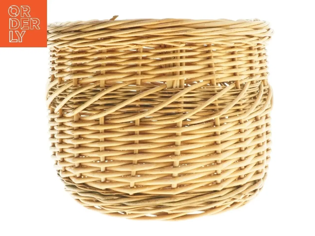 Billede 2 - Flettet oval kurv (str. 40x20x26 cm)