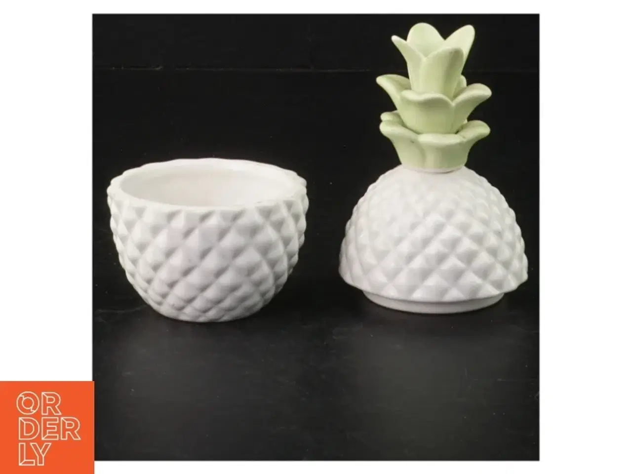 Billede 2 - Ananasformet keramikvase (str. H 13 cm)