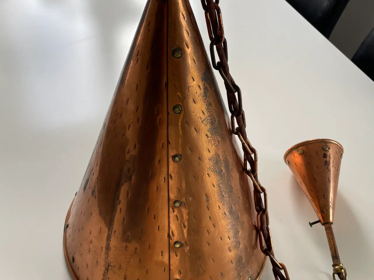 Billede 1 - Kobber lampe