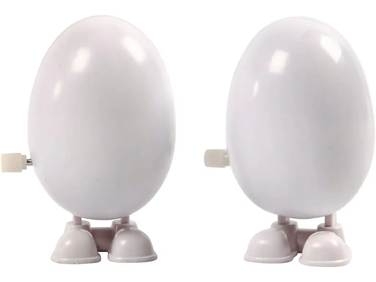 Billede 1 - Mekanisk Hvid Figur 7 cm - 2 stk. til Kreativ Leg