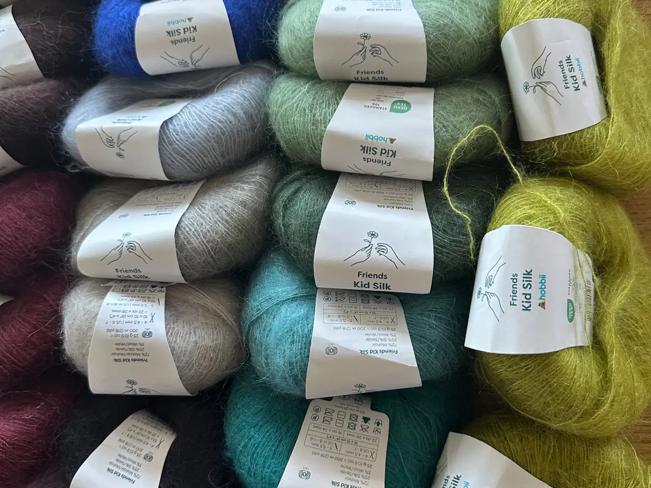 Billede 4 - 52 x kid Silk ( 1300 g. ) . Røgfrit