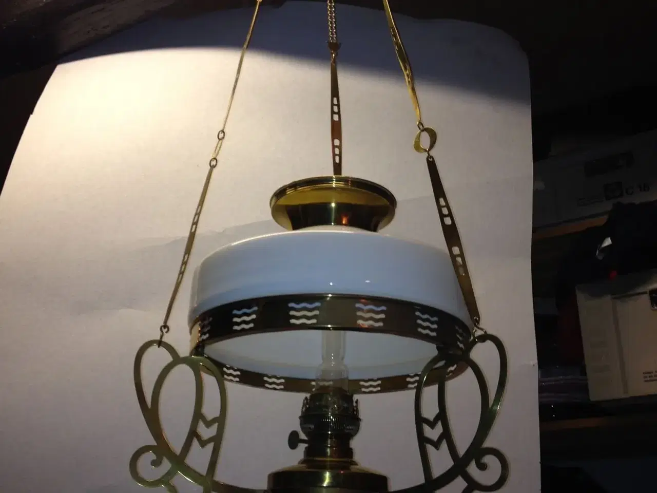 Billede 1 - Gammel petroliumslampe