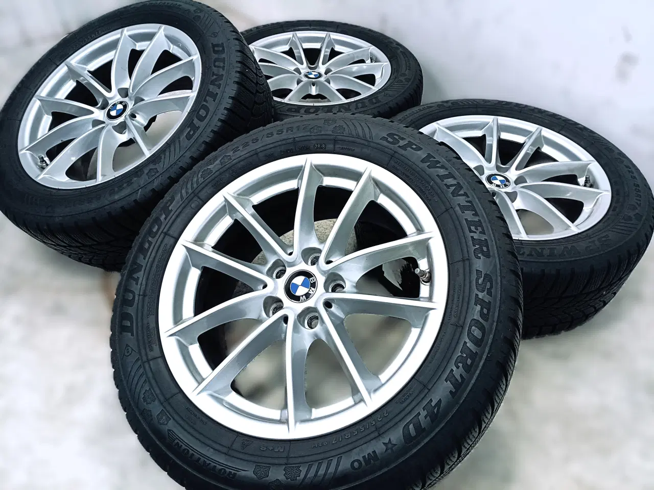 Billede 2 - 5x112 17" ET27 nav 66,6ø BMW vintersæt inkl.TPMS