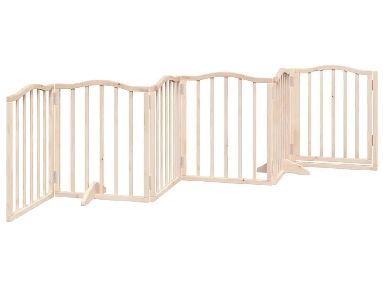 Billede 6 - Hundelåge med dør 6 paneler 300 cm poppeltræ