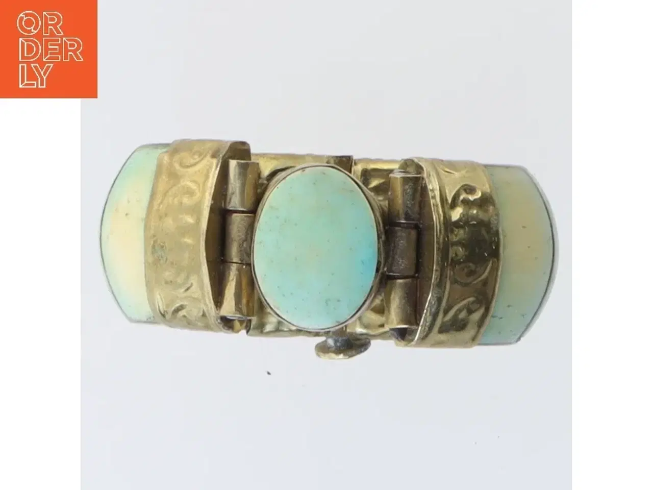 Billede 3 - Vintage armbånd med turkis sten (str. Ø 6 cm)