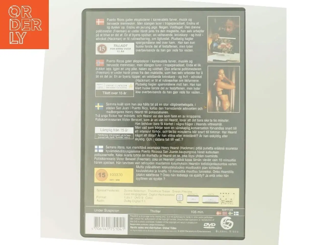 Billede 3 - DVD - Under Suspicion