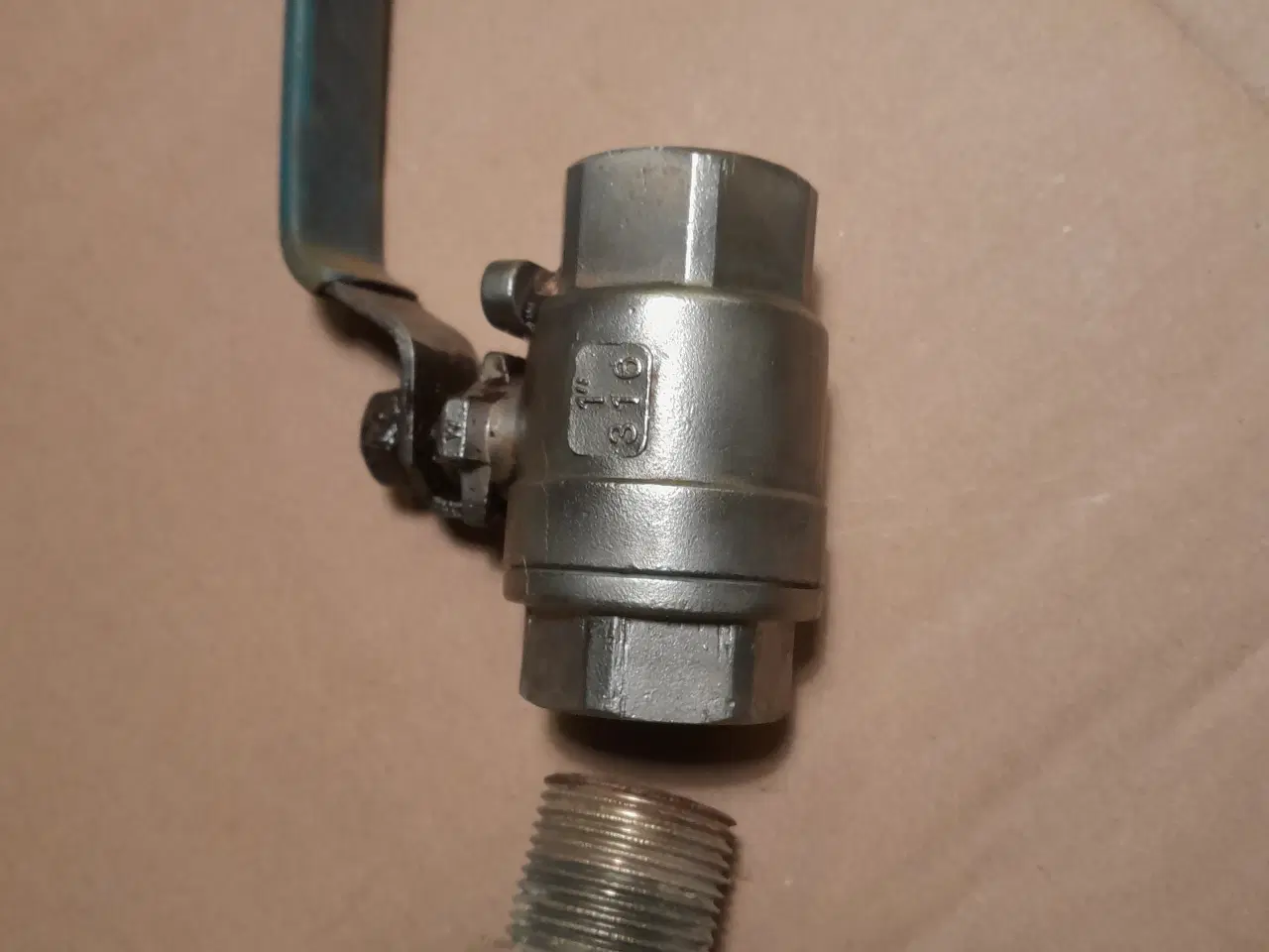 Billede 2 - Bundhane rustfrit og gennemføring med si .