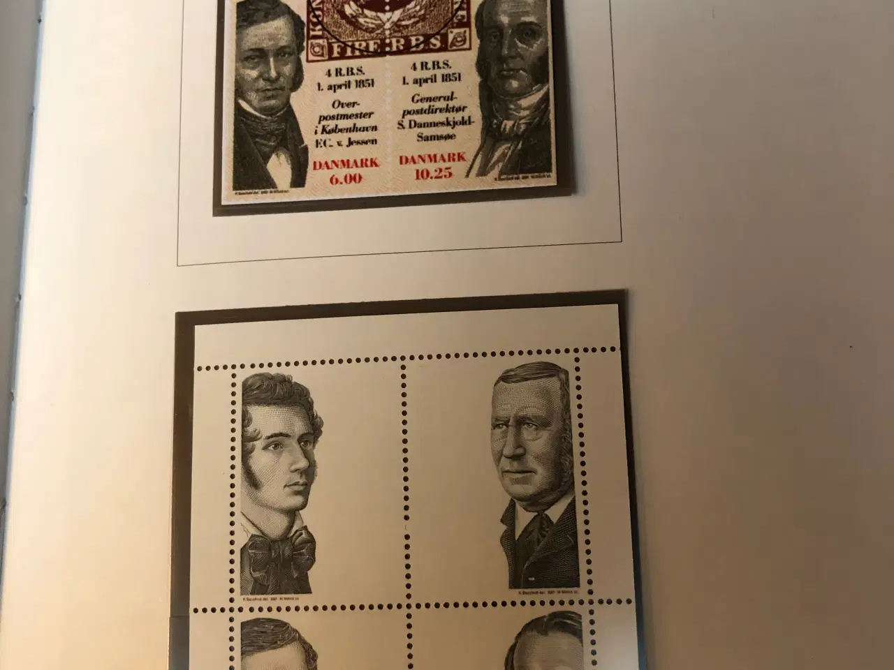 Billede 2 - Danske frimærker i 100 år (bog)