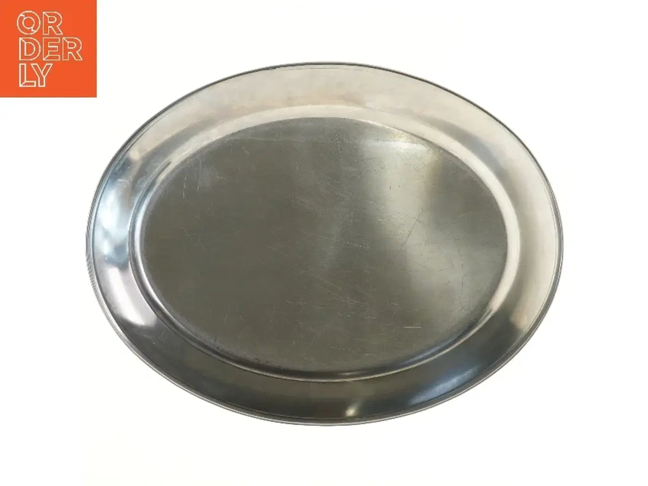 Billede 2 - Oval metal fad (str. 55x42 cm)