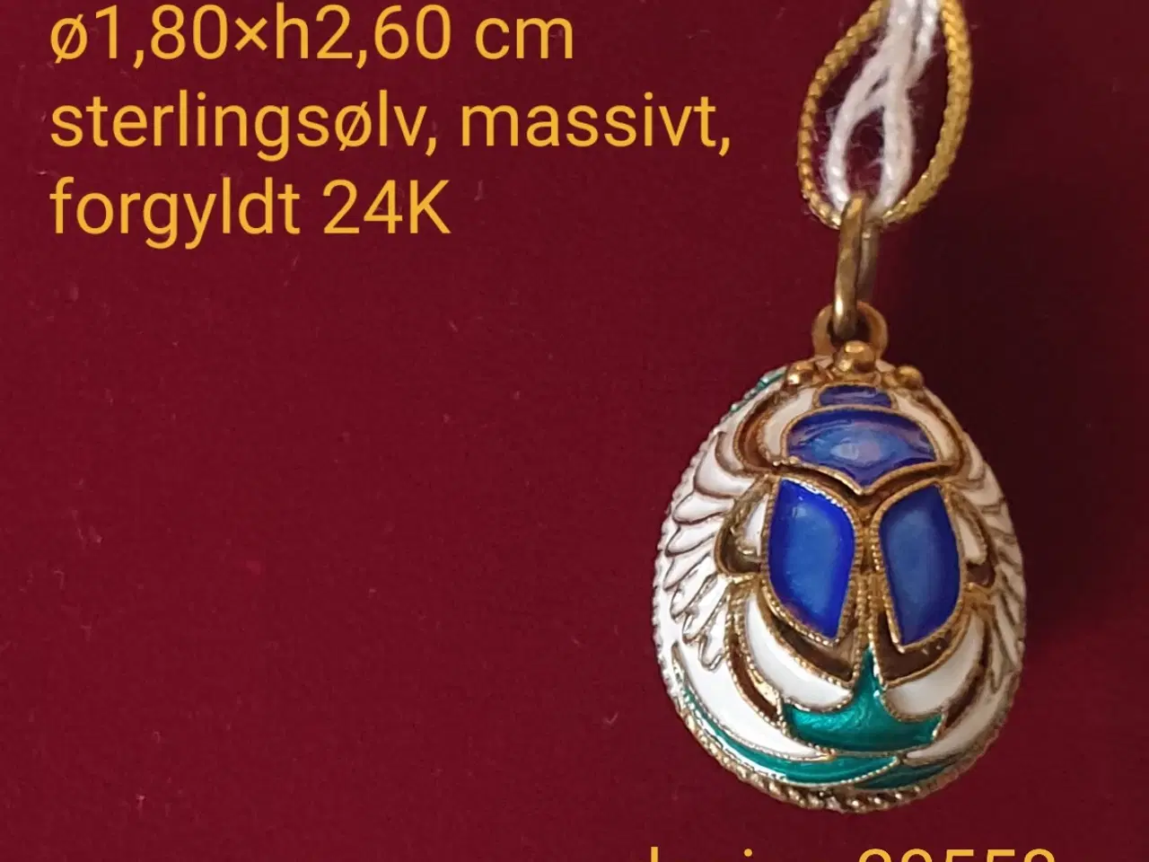 Billede 3 - Vedhæng i sterlingsølv 925 i Fabergé stil