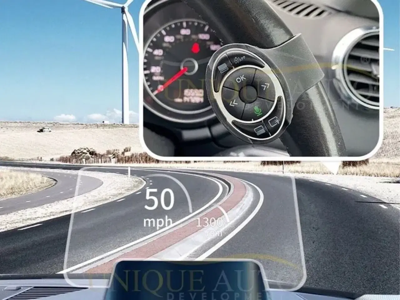 Billede 5 - HUD display  gps navigation