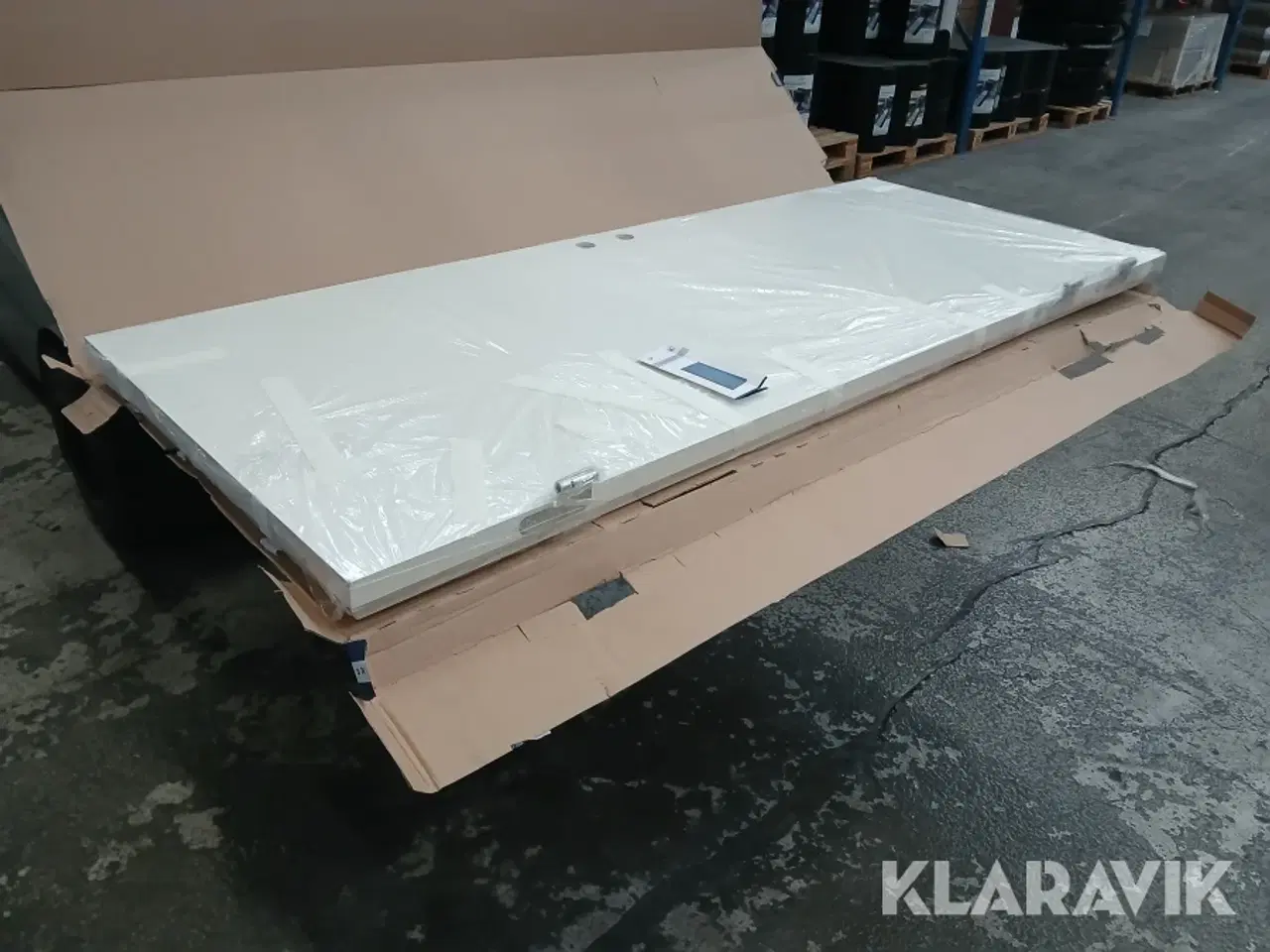 Billede 1 - Dørblad Swedoor klimadør højre hvidmalet BD30/35dB 205