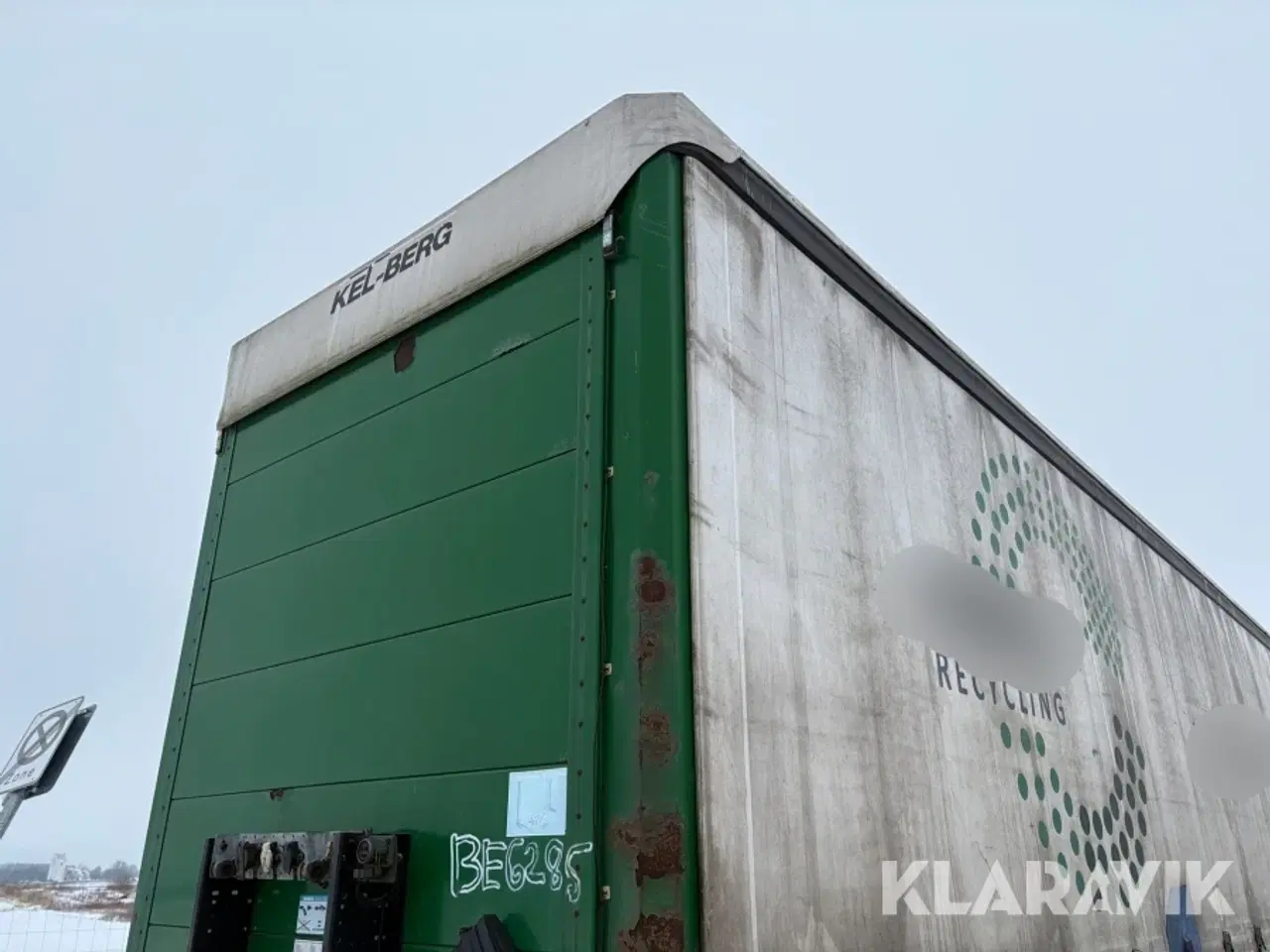 Billede 5 - Gardintrailer med liftbagsmæk Kel-Berg D510V PRSSL20-tri-sys