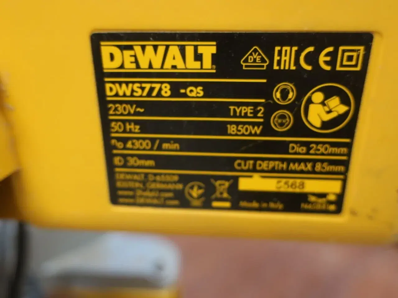 Billede 3 - Kapsav DEWALT DWS778 QS