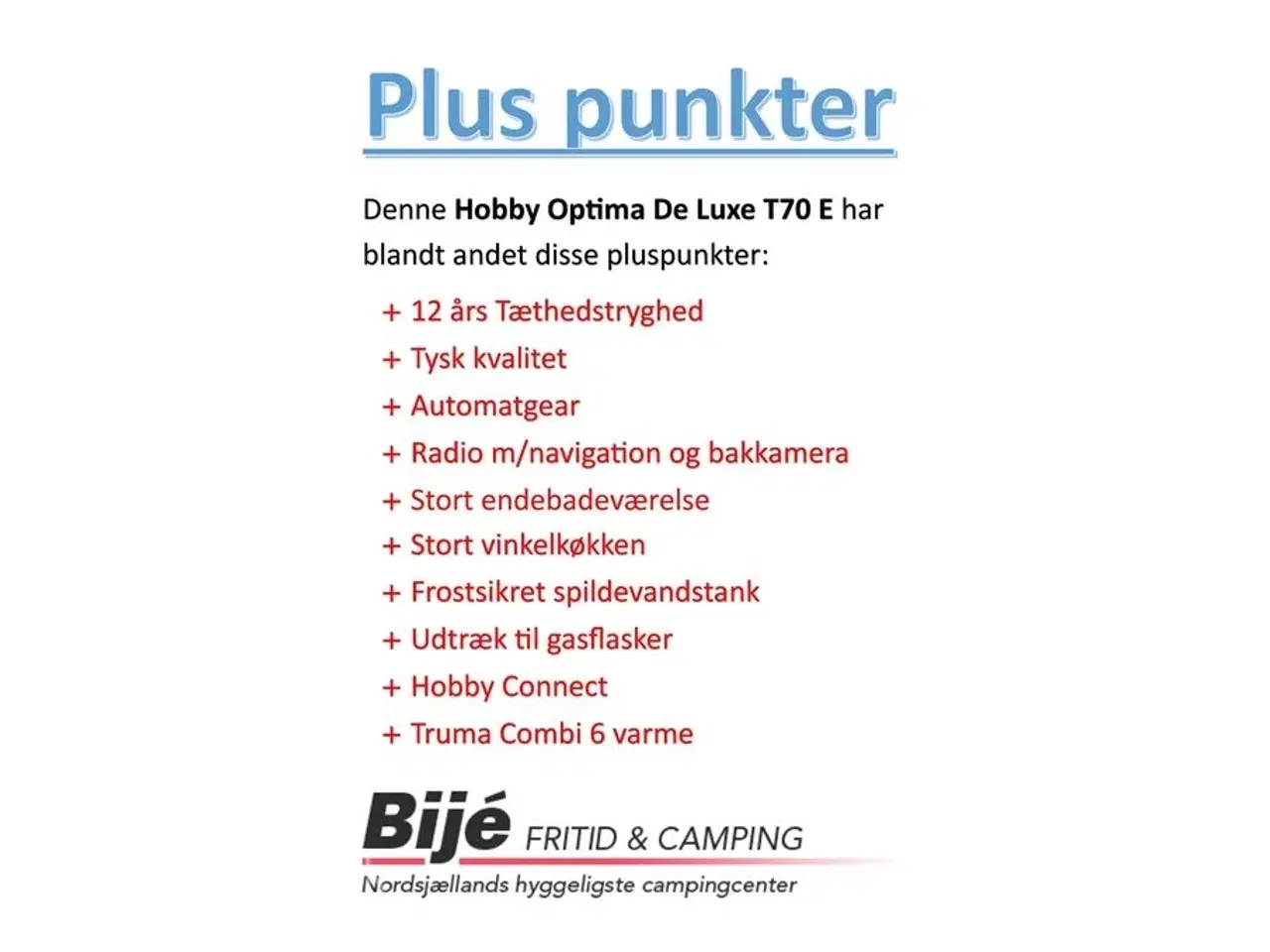 Billede 2 - 2024 - Hobby Optima De Luxe T70 E