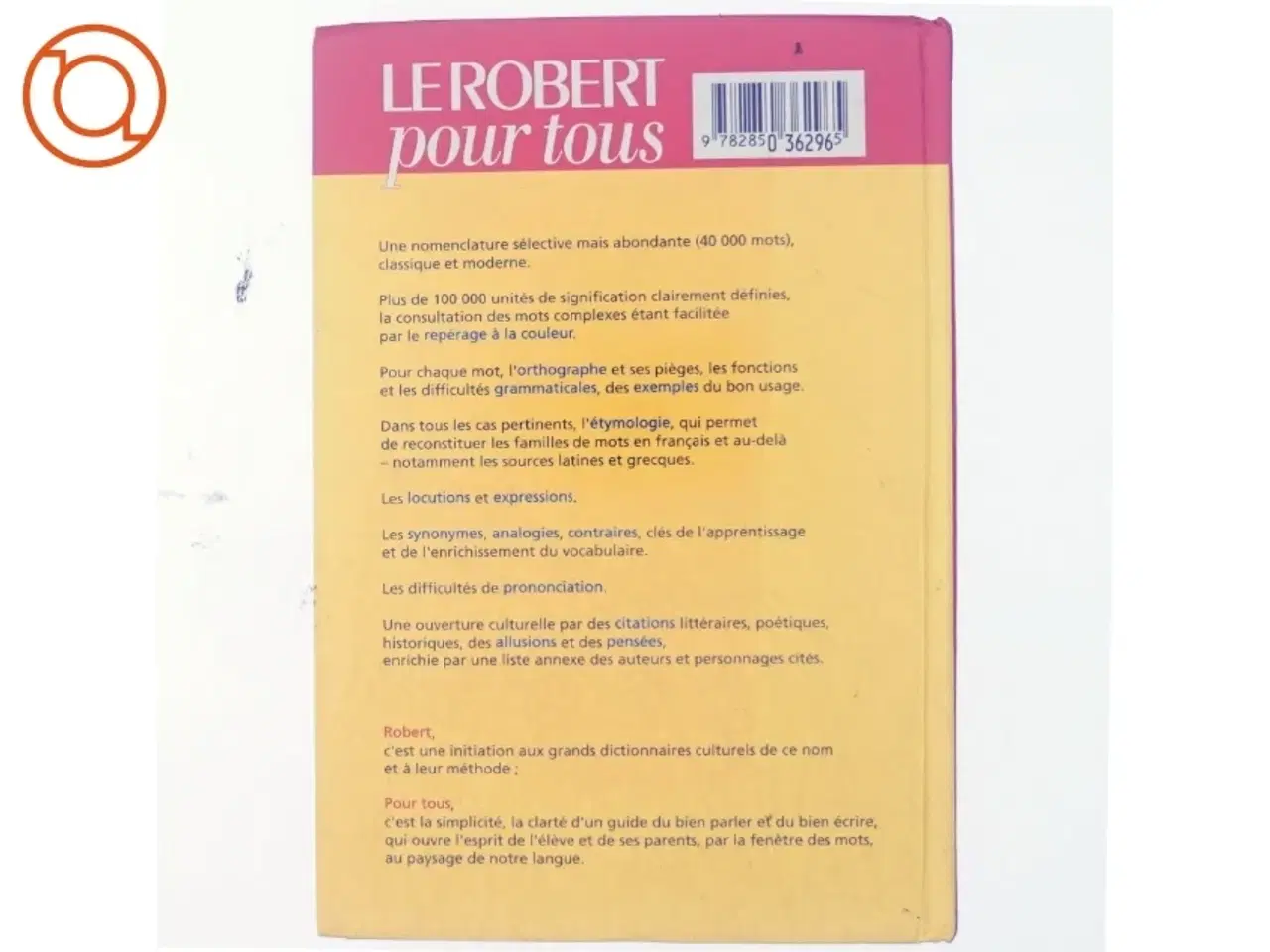 Billede 3 - Le petit Robert dictionnaire universel des noms propres : alphabétique et analogique (Bog)