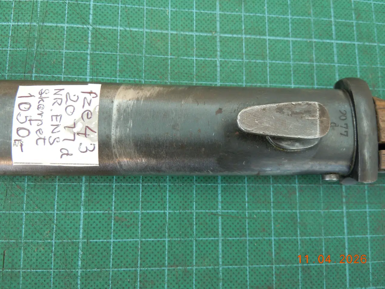 Billede 2 - K 98 bajonet nummerens med skede.