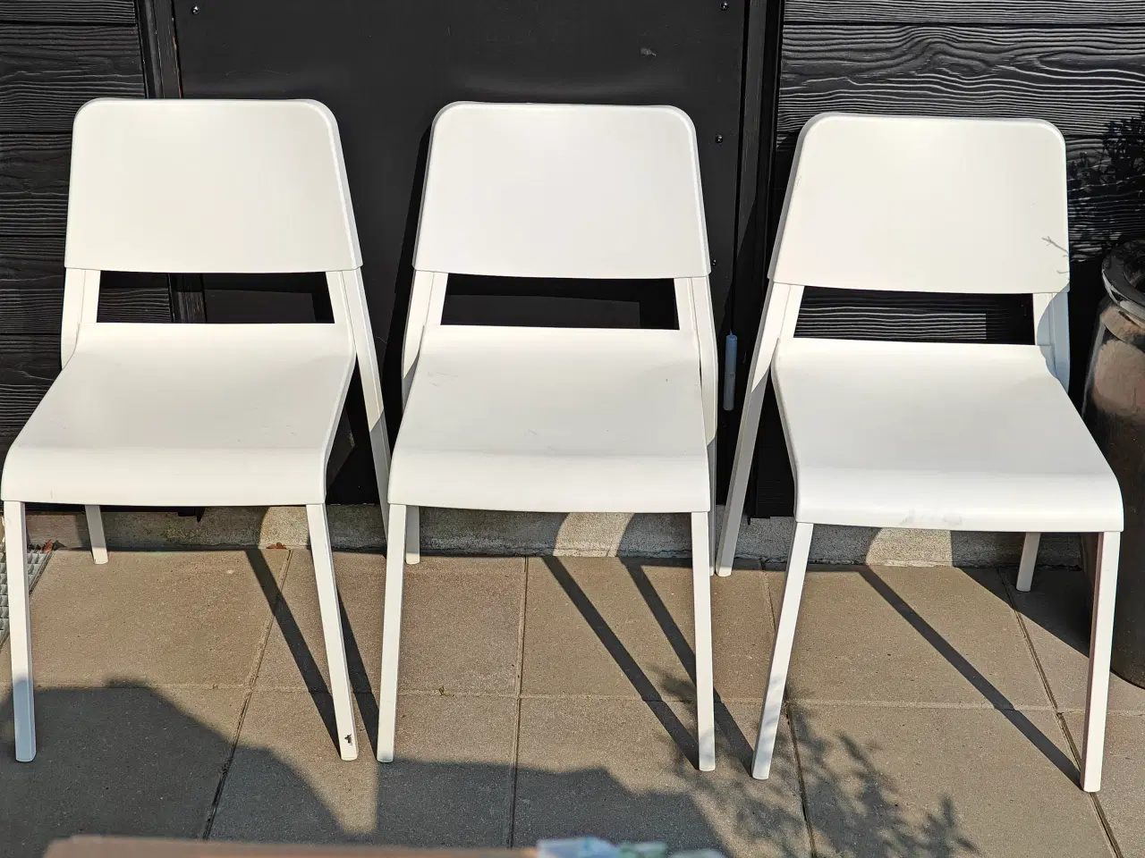 Billede 2 - 3 styks Hvide IKEA TEODORES stole