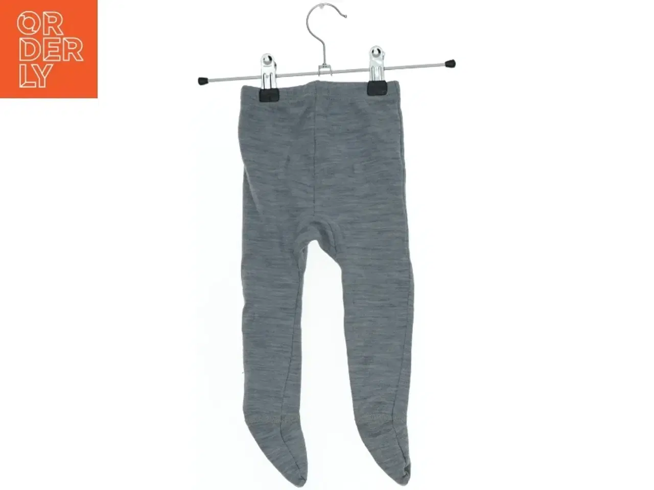 Billede 2 - Grå babybukser med fødder fra Joha (str. 68)