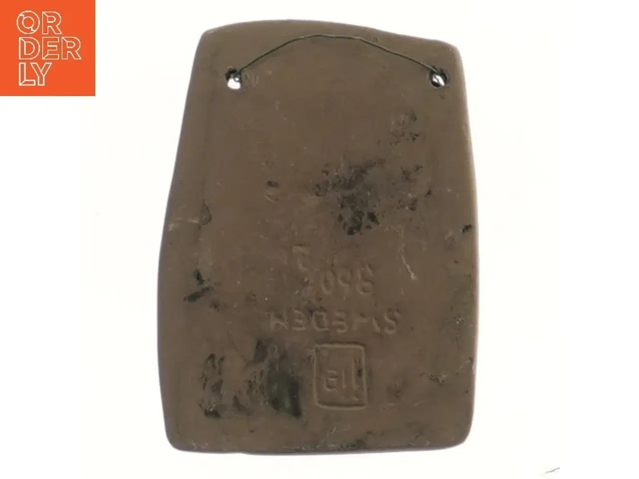 Billede 2 - Keramisk relief med rose (str. 11x8,5 cm)