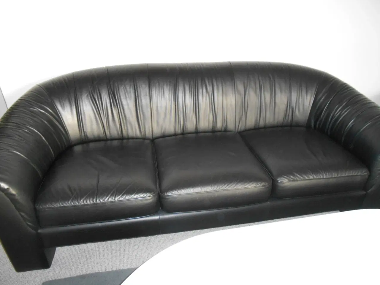 Billede 3 - Lædersofa i meget fin stad 3ps 