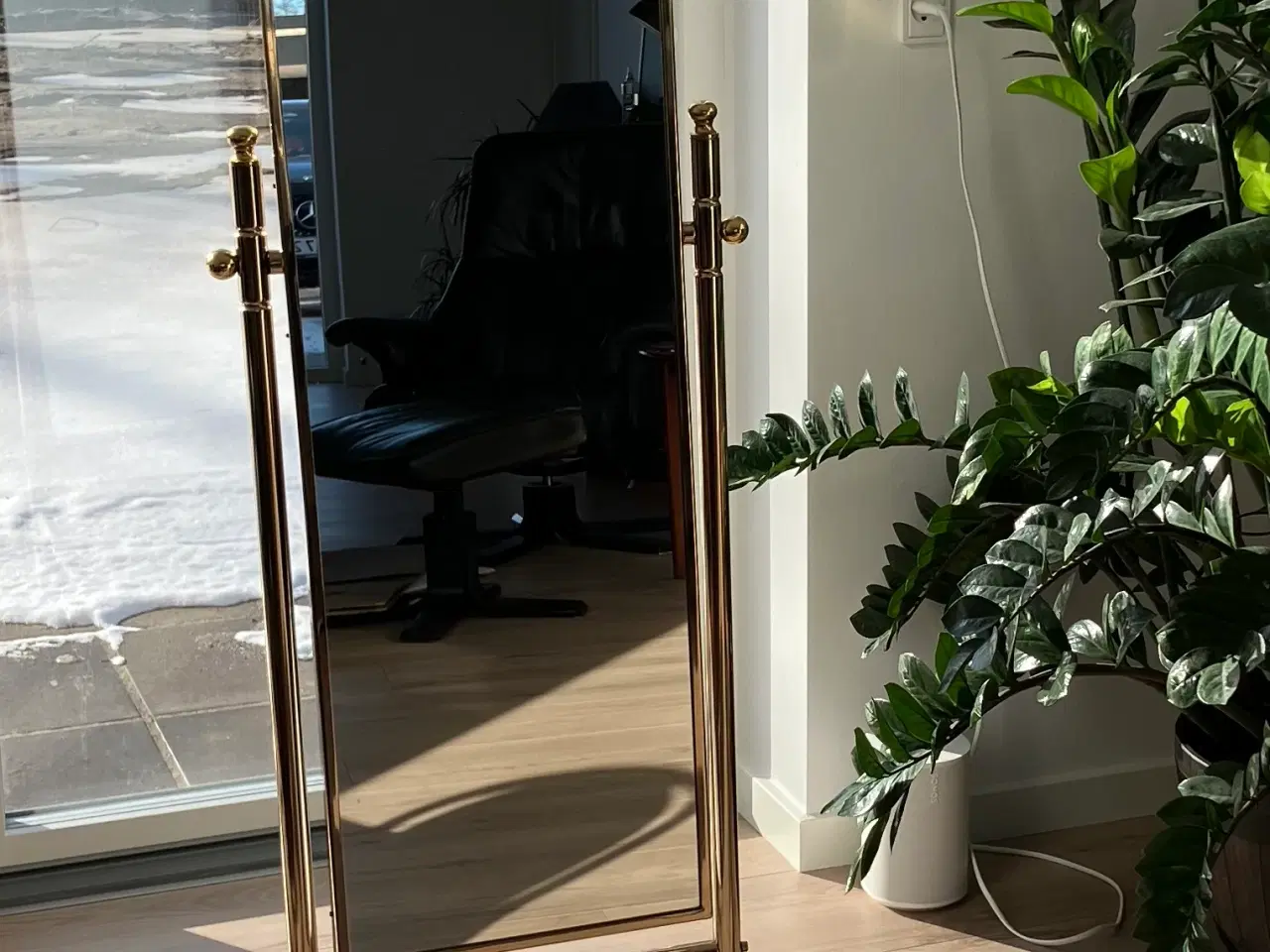 Billede 1 - Messingspejl