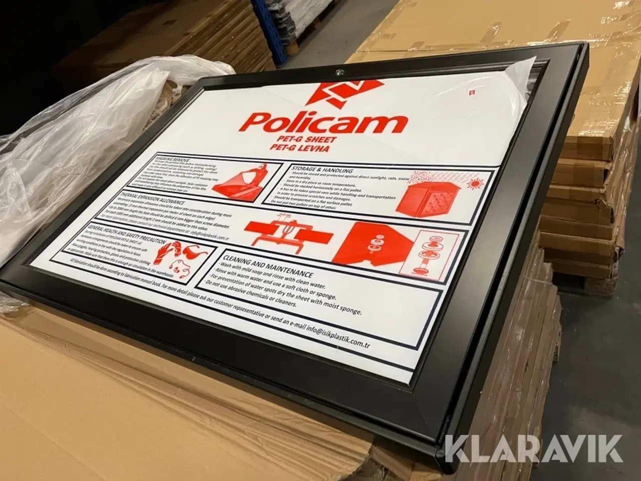 Billede 1 - Infoboks Sort med lås 20 styk