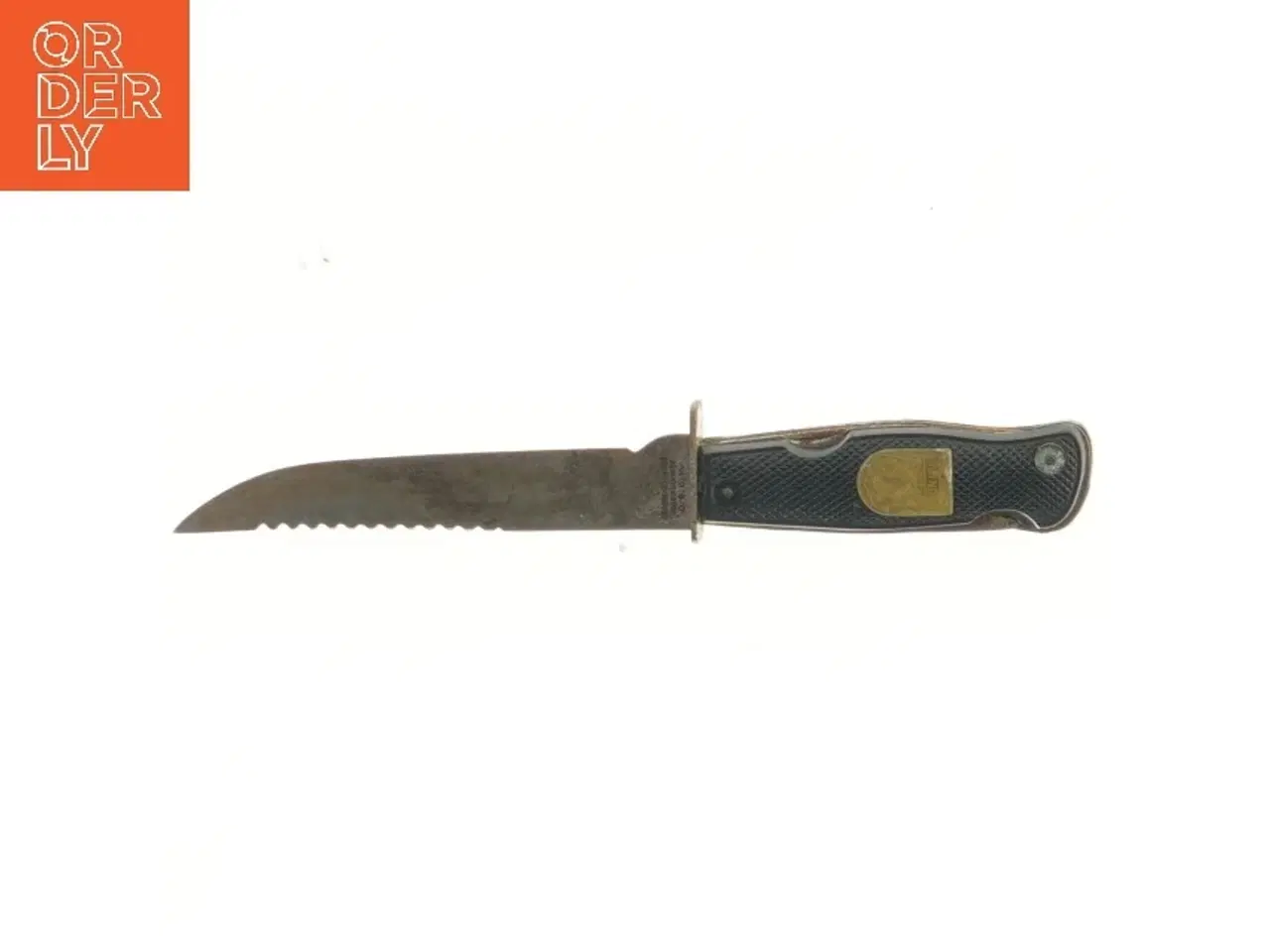 Billede 2 - Militærkniv med læderhylster (str. 25 cm)