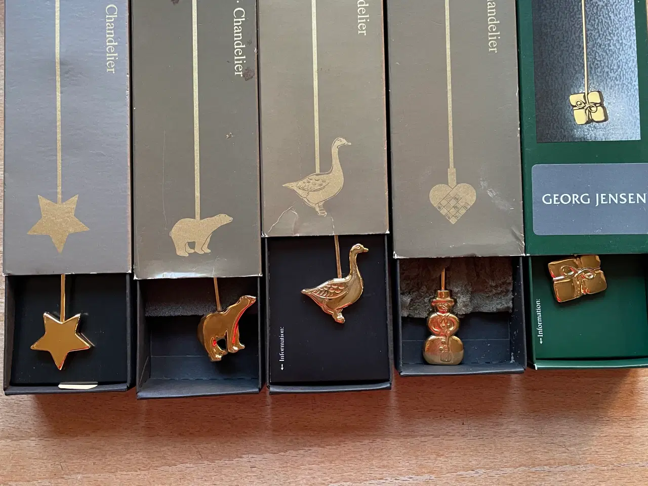 Billede 1 - Georg Jensen lyseholdere guld