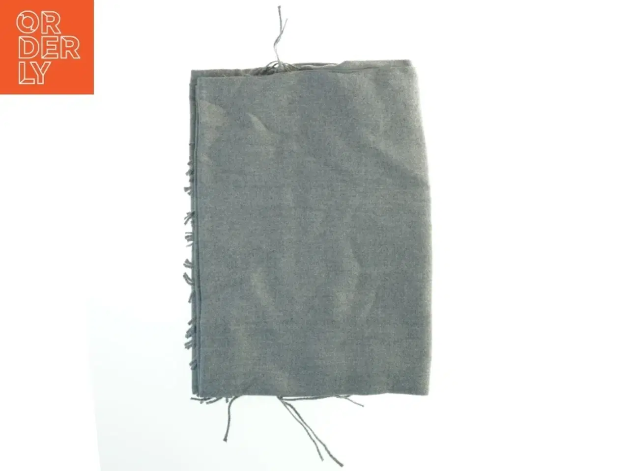 Billede 3 - Gråt uldtørklæde (str. 180x70 cm)