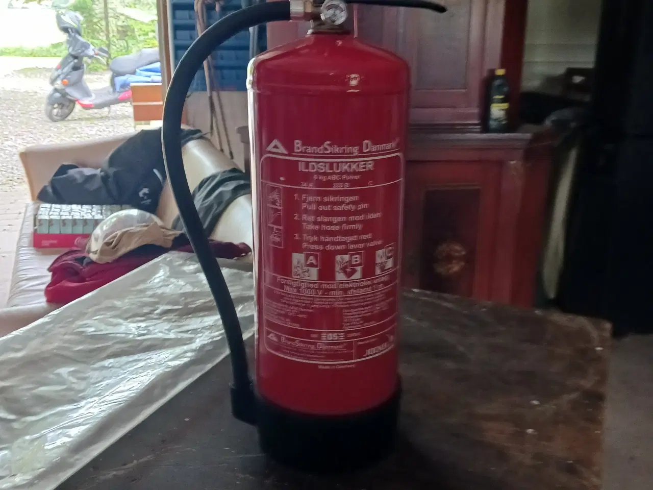 Billede 1 - Pulverslukker 6kg ABC fra Dansk Brandsikring