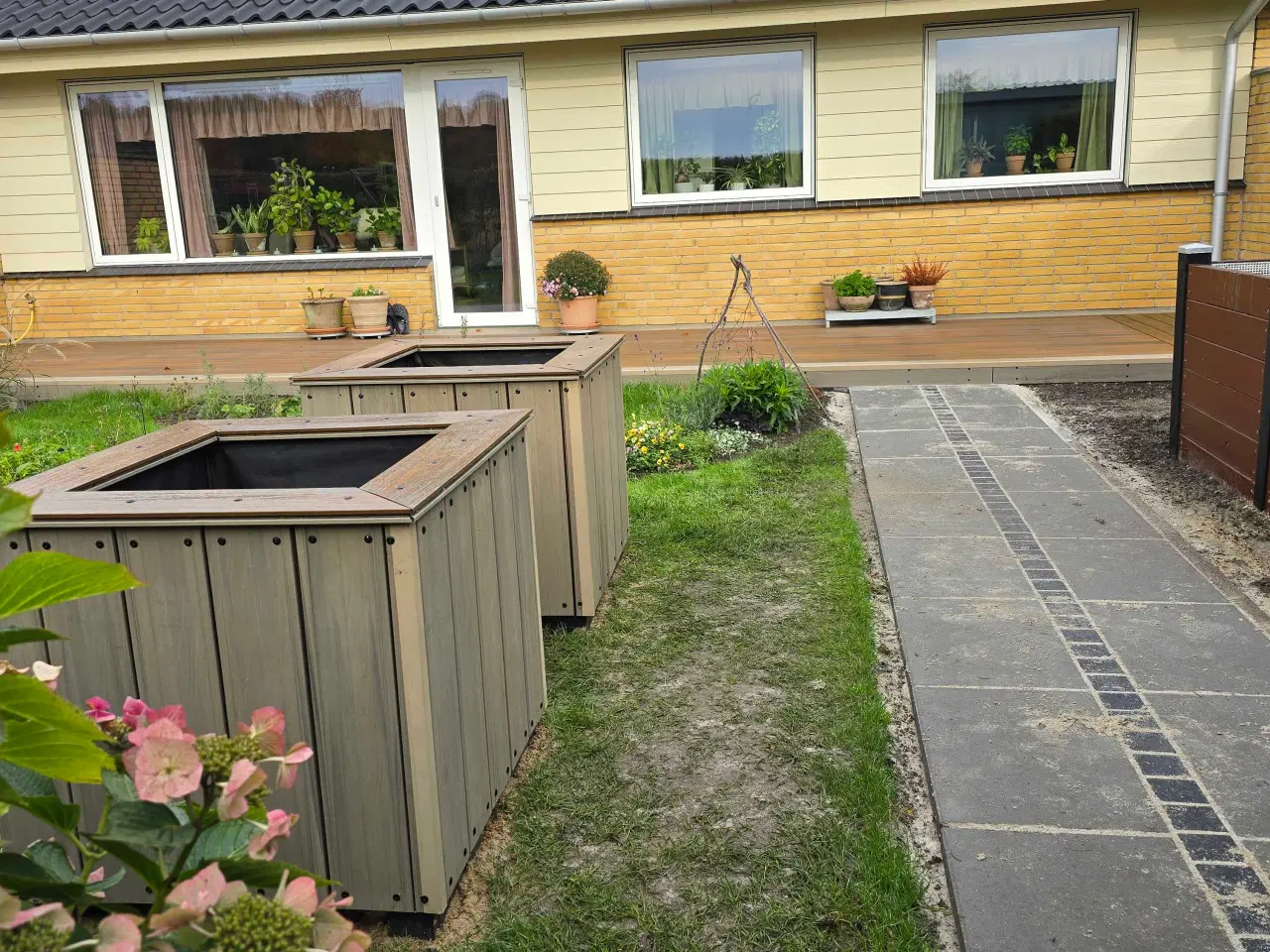 Billede 1 - Blomster kumme - Håndlavet plantekasse