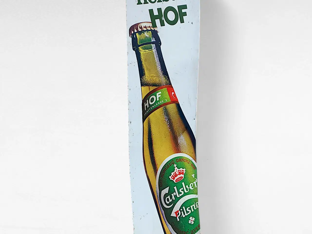 Billede 6 - Vintage Carlsberg Hof metalskilt – “helst en HOF”