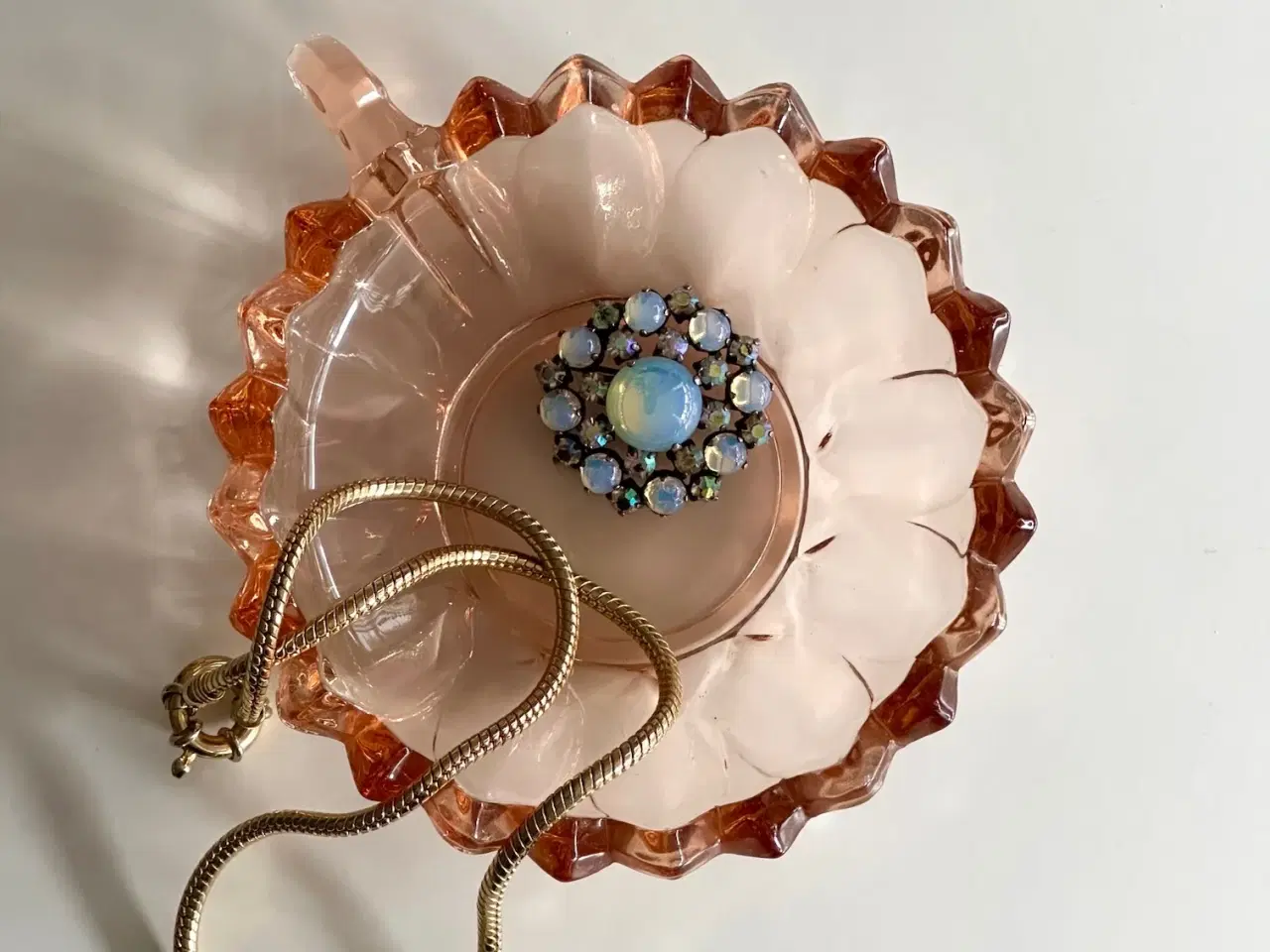 Billede 2 - Mini glasskål, rosa