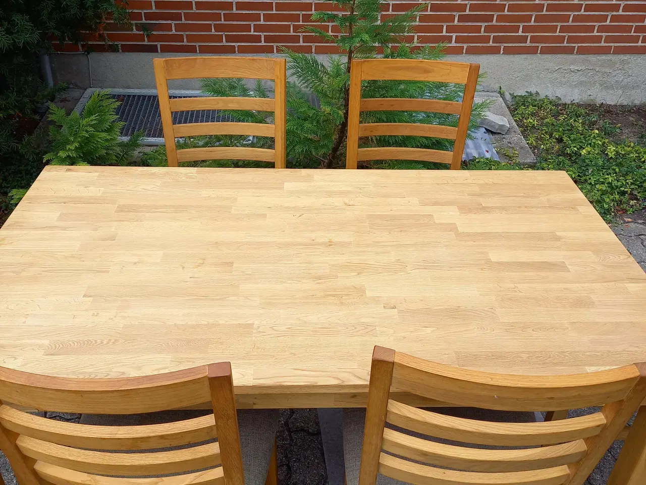 Billede 2 - Spisebord med 6 stole i eg