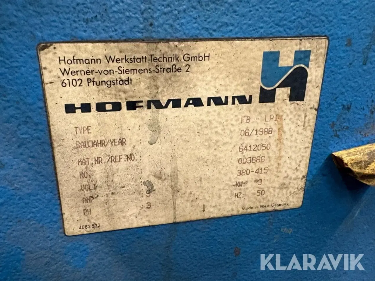 Billede 7 - Afbalancerings apparat Hofmann FB-LPI