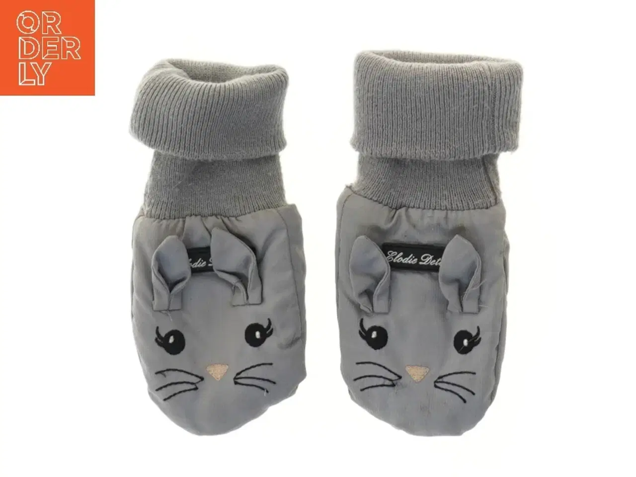 Billede 1 - Grå baby vanter med musemotiv fra Elodie Details (str. 16 cm)