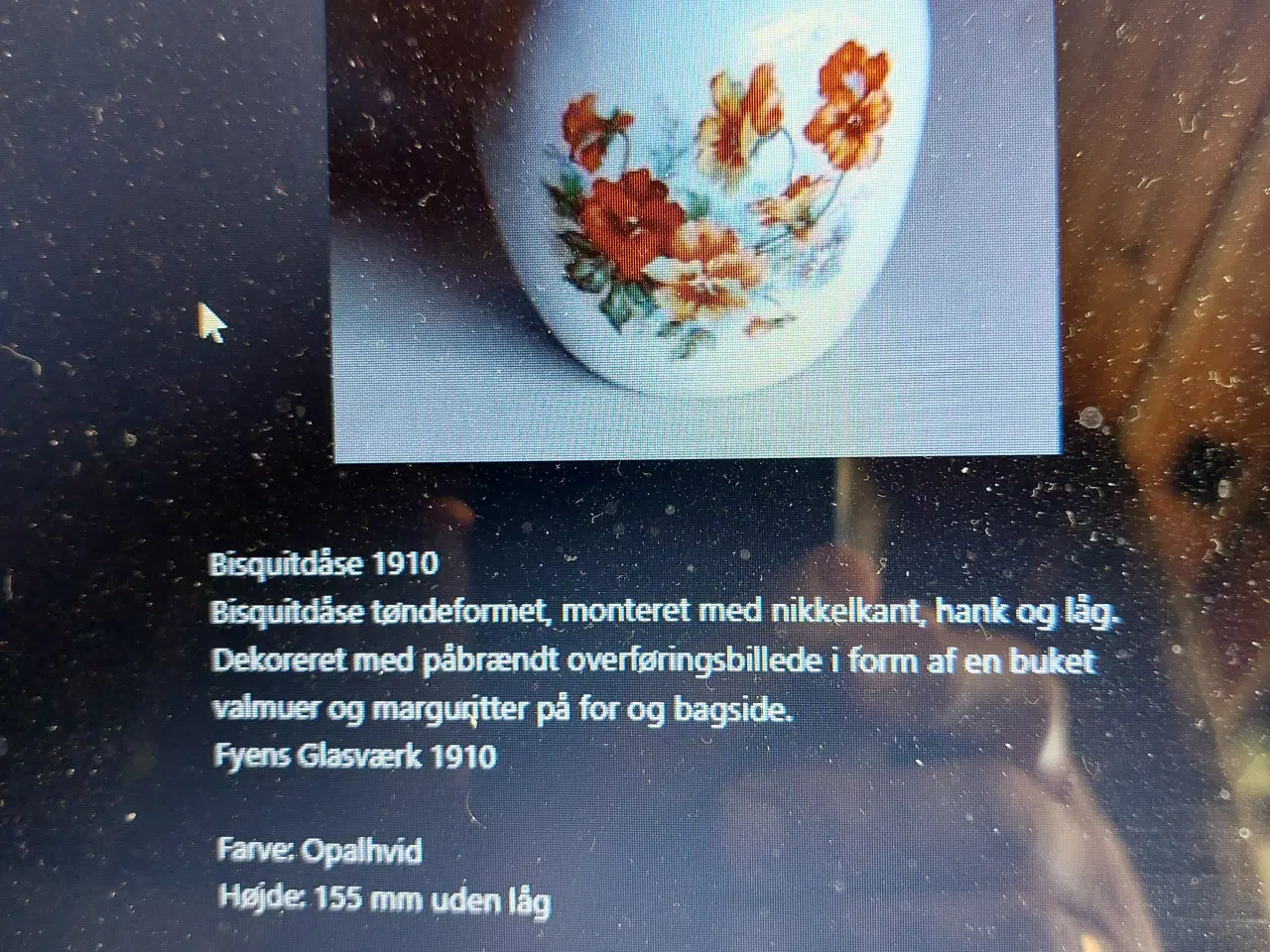 Billede 4 - FYENS GLASVÆRK - bisquit dåser 