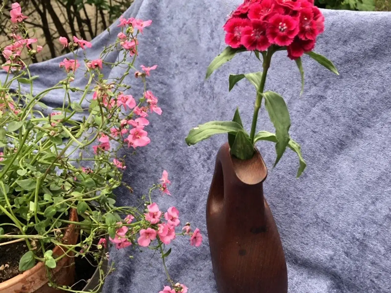 Billede 4 - Vase i teak træ – 19 cm høj