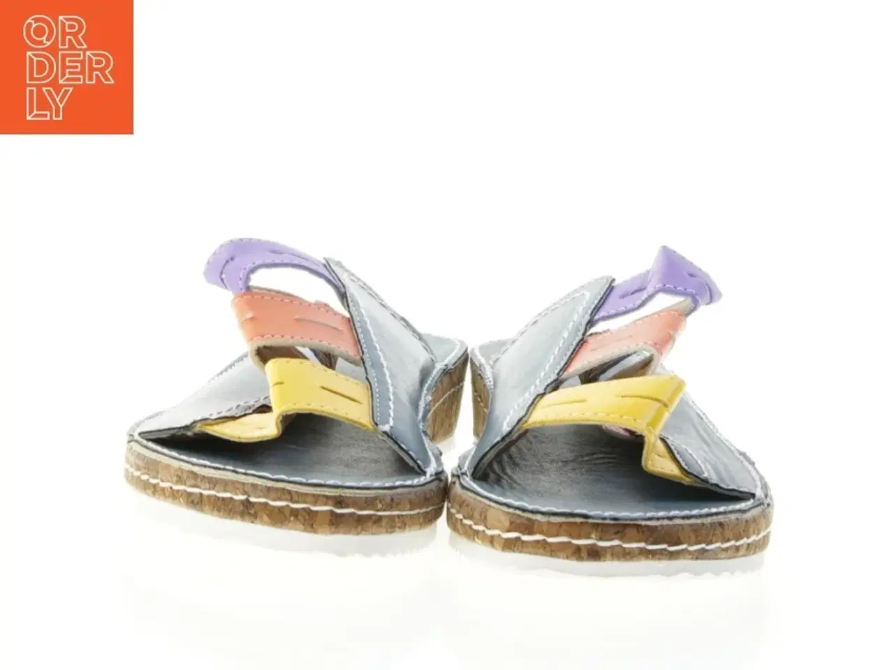 Billede 2 - Farverige lædersandaler (str. 25 cm)