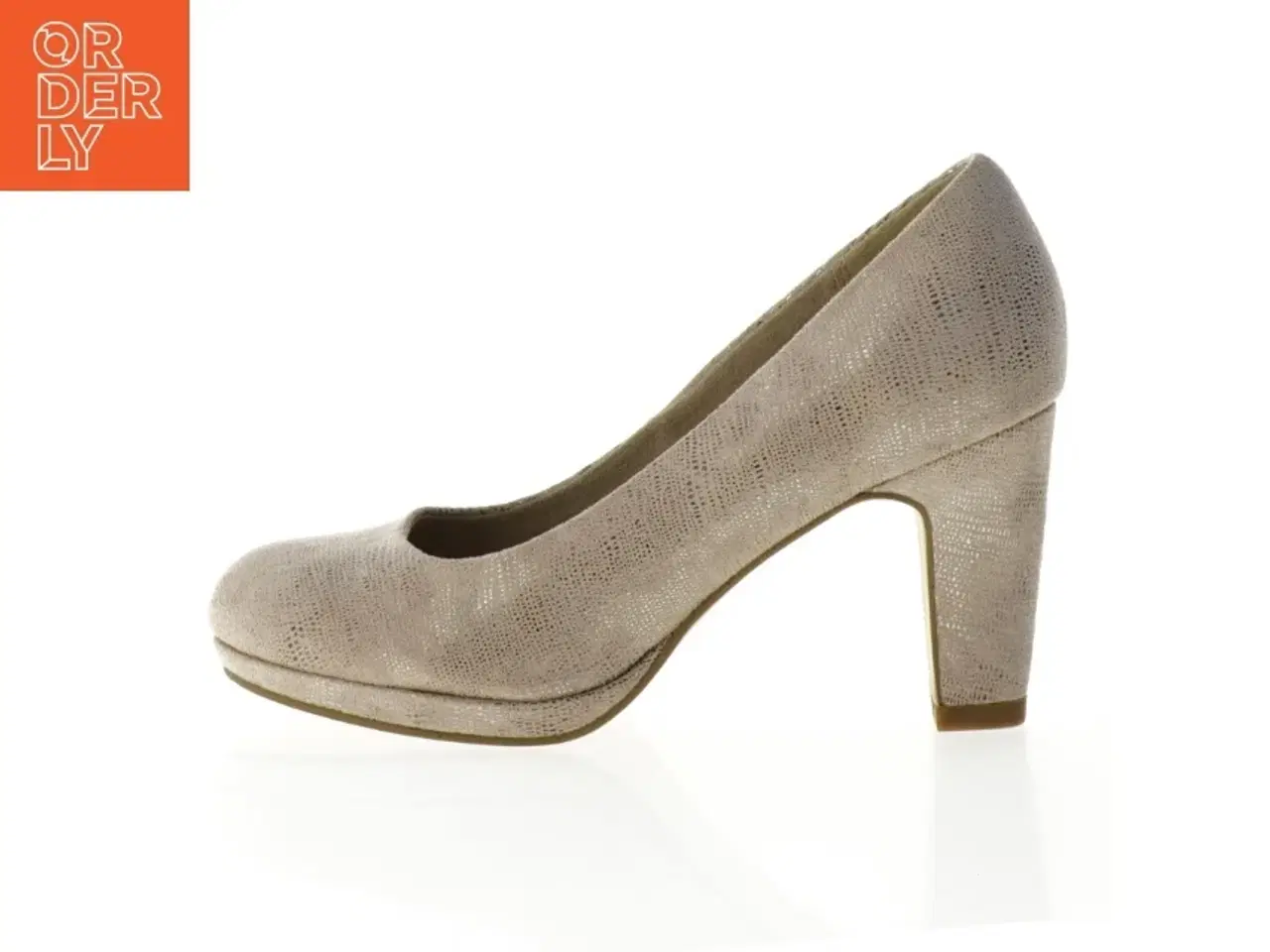 Billede 1 - Beige højhælede sko fra Tamaris (str. 36)