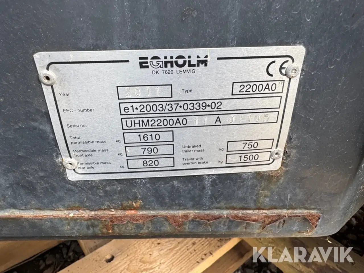 Billede 5 - Redskabsbærer Egholm 2200A0