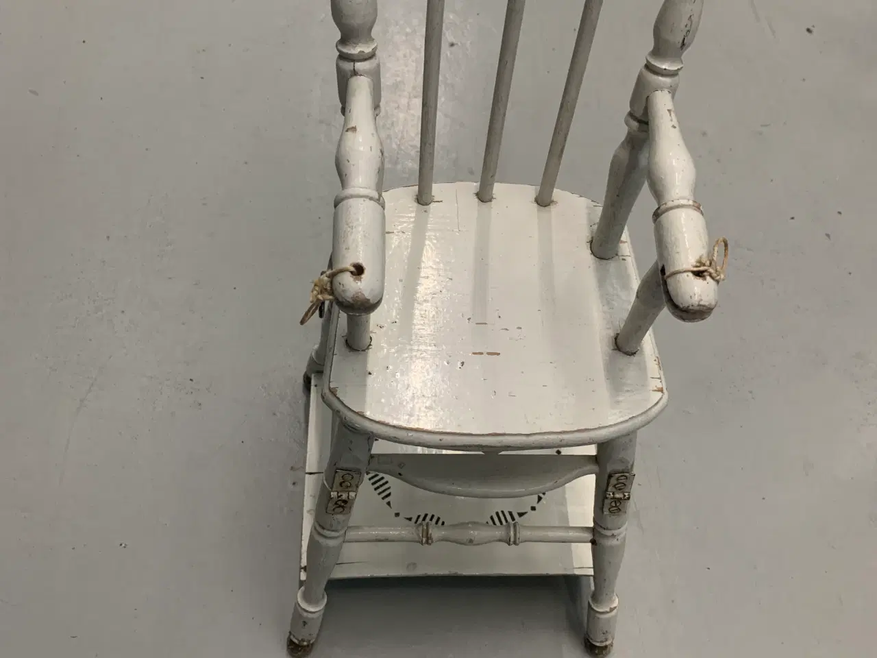 Billede 2 - Dukke højstol, antik