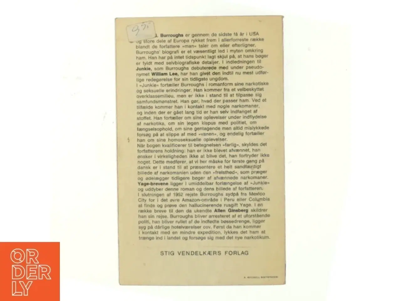 Billede 3 - Junkie og uddrag af Yage brevene af William S. Burroughs (bog)