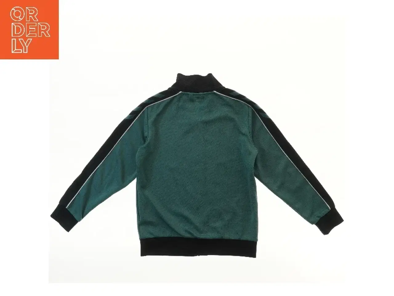 Billede 1 - Grøn træningsjakke med lynlås fra Hummel (str. bryst:36 længde:54 cm)